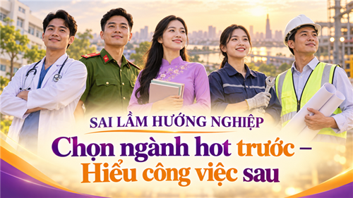 SAI LẦM HƯỚNG NGHIỆP: CHỌN NGÀNH HOT TRƯỚC, TÌM HIỂU CÔNG VIỆC SAU