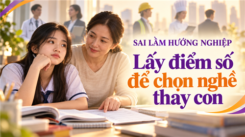 SAI LẦM HƯỚNG NGHIỆP: LẤY ĐIỂM SỐ ĐỂ CHỌN NGHỀ THAY CON