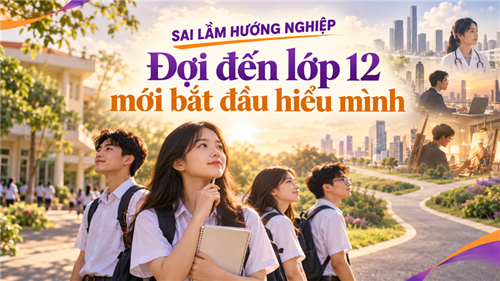 SAI LẦM HƯỚNG NGHIỆP: ĐỢI ĐẾN LỚP 12 MỚI BẮT ĐẦU HIỂU MÌNH